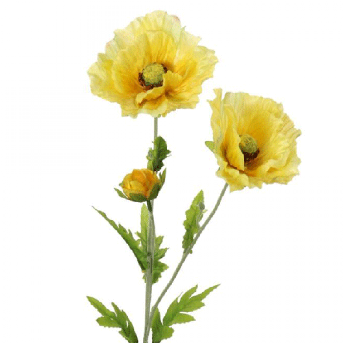 Wild Poppies Yellow 70cm Artificial Flowers